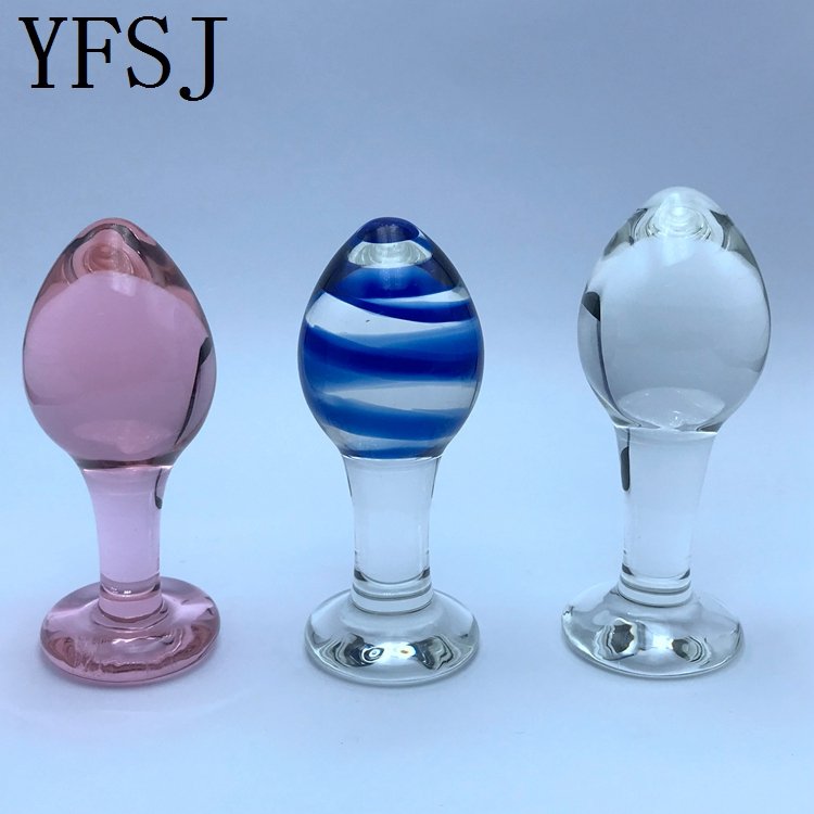 Customized Female Masturbation Flexible Dildo Glass Penis Large G-spot Adult Sex toys
