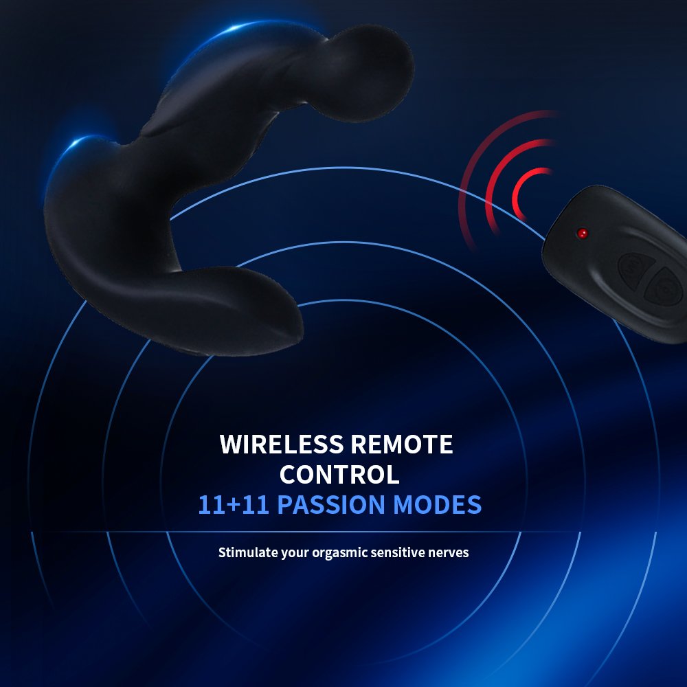 Wireless Remote Control G-Shape Prostate Massager ABS Silicone Adult Sex Toy with Vibrators Juguetes Sexuales for Men