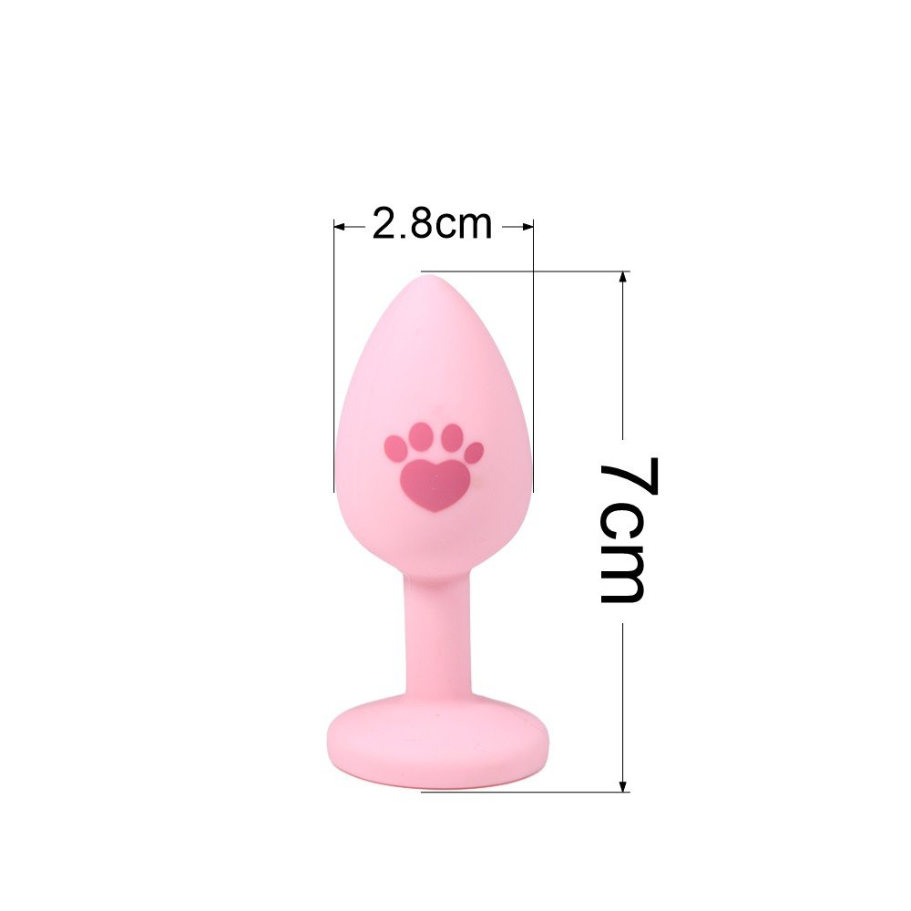 Customizable Cat Paw Pattern Butt Plug Backyard Silicone Anal Plugs Adult Sex Toy for Couple