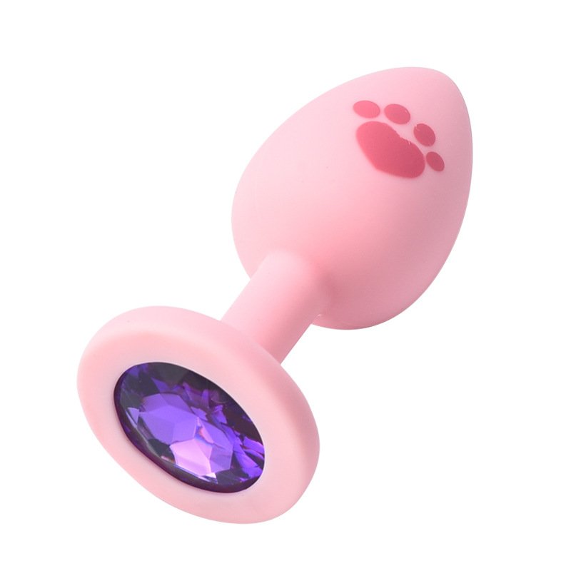 Customizable Cat Paw Pattern Butt Plug Backyard Silicone Anal Plugs Adult Sex Toy for Couple