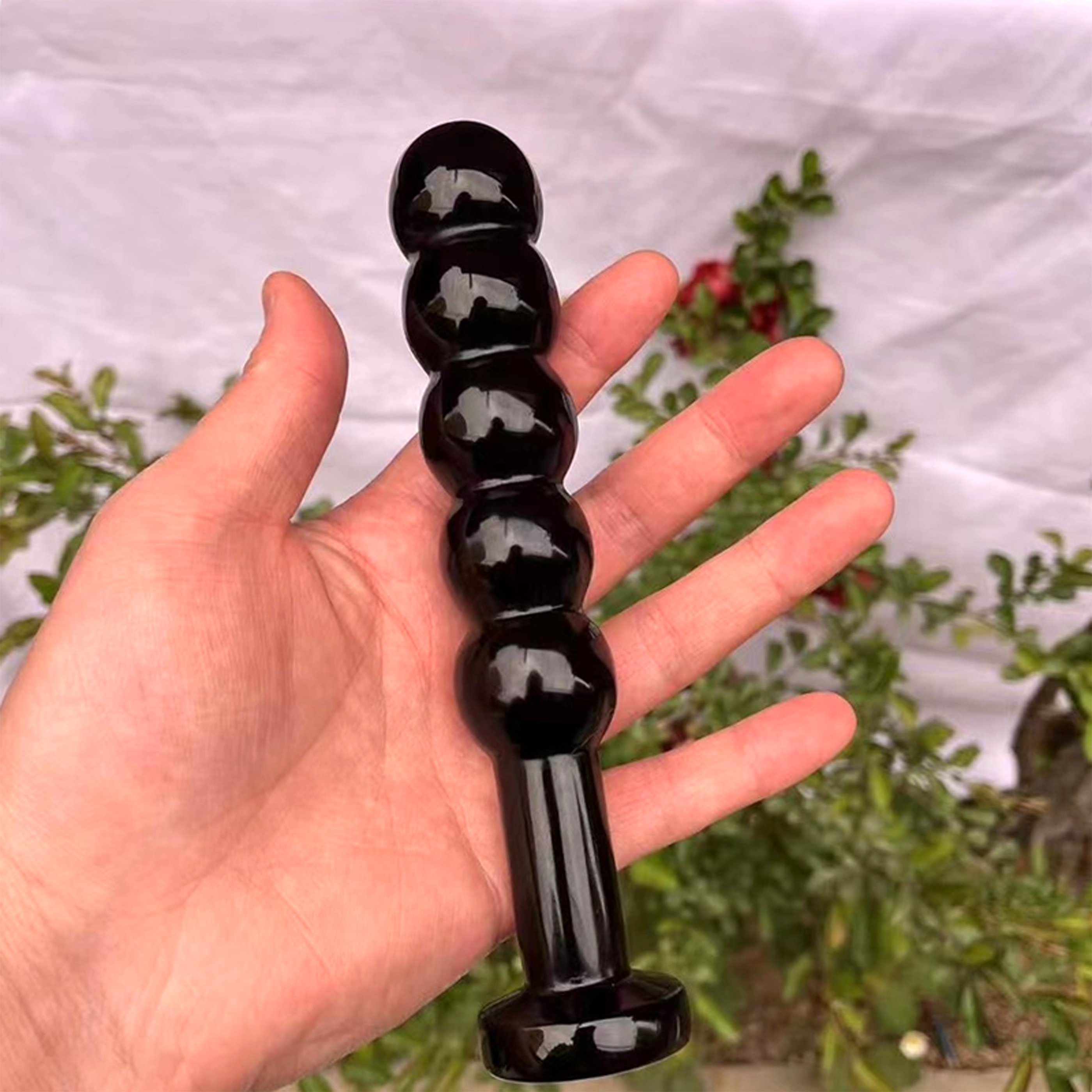 Crystal Anal Plug Black Obsidian Dildo Rose Quartz Yoni Wand Adult Sex Toys Blue Aventurine Stone Massage Anal Dildos For Women