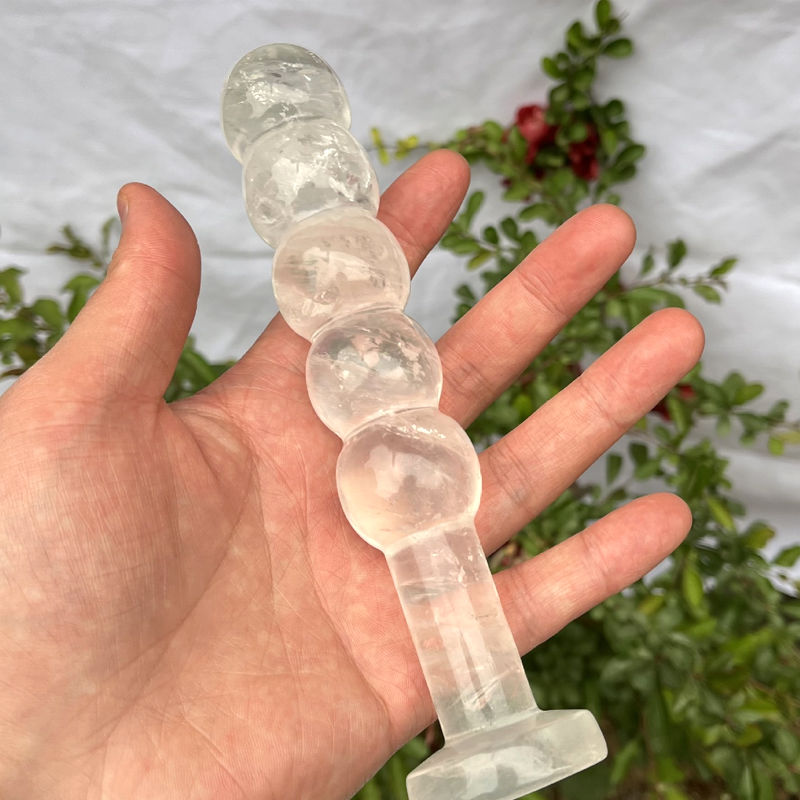 Crystal Anal Plug Black Obsidian Dildo Rose Quartz Yoni Wand Adult Sex Toys Blue Aventurine Stone Massage Anal Dildos For Women
