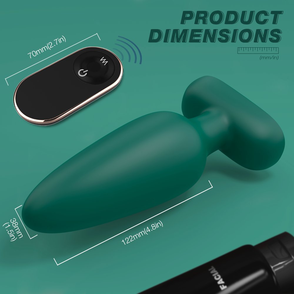 Big Expand Wireless Remote Control Silicone Waterproof Electric Vibrating Anal Butt Plug Vibrator Toys for Women
