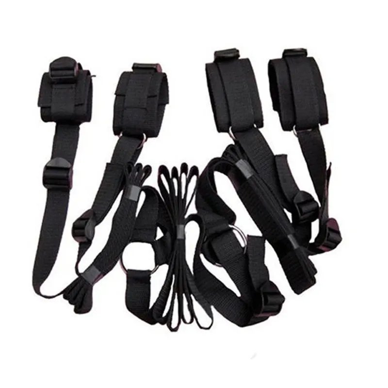 Wholesale china product 10 pcs a set leather sm adult woman toys sex adult bondage set husband and wife toy