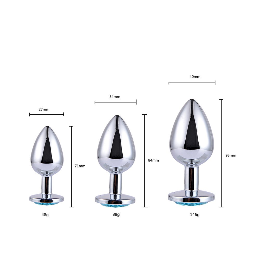 3pcs/Set Small Medium Large Stainless Steel Big Anal Plug Butt Plug Metal Anal Sex Toys For Men Gay Sex Products For Women
