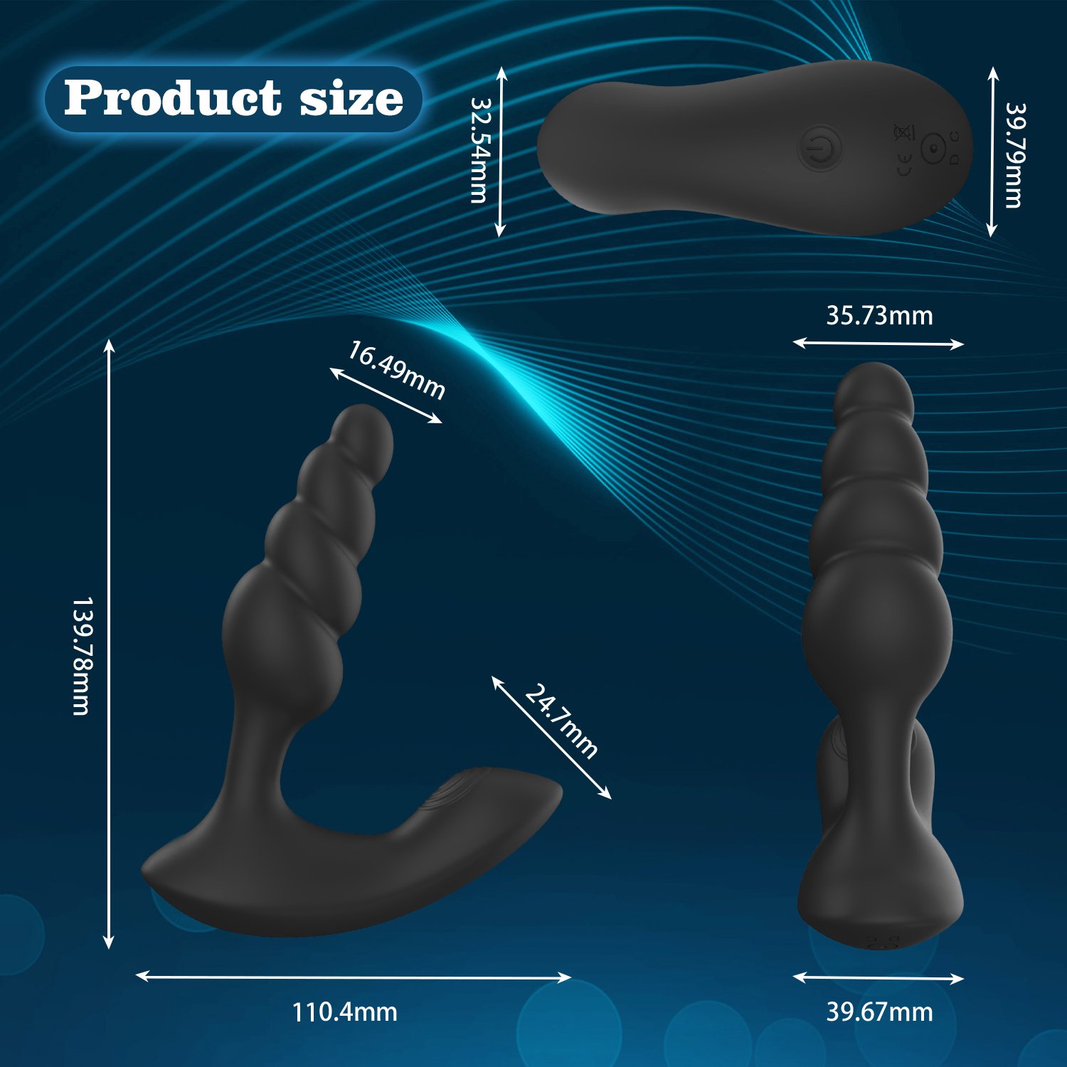 Big Size Wearable Panty Wireless Anal Toys Butt Plugs Silicone Powerful Anal Plug Vibrator for Men Sex Toy