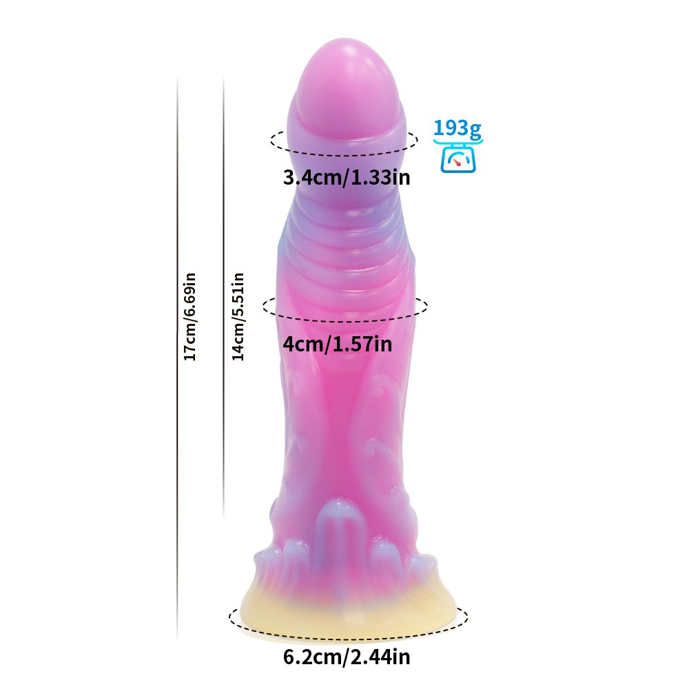 Glow Monster Alien Dildo Boy Sex Toy Male Dildo Anal Female Sex Toy Silicone Dildo Vibrator Soft Liquid Silicone