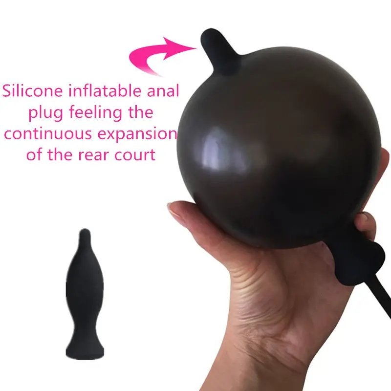Black Silicone Butt Plug Dildo Soft Anal Sex Toys for Men Women Gay-Prostate Massage Anus Dilator