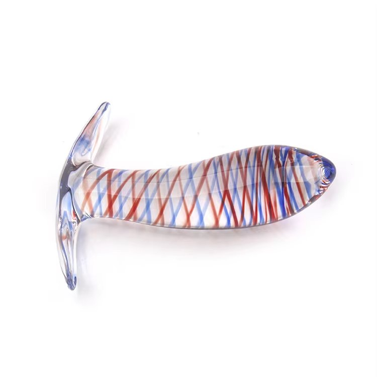 Factory Wholesale Price Couple Porn Toys Stimulation Masturbation Anal Beads Thick Crystal Glass Dildo Anal Plug Ladies Toys