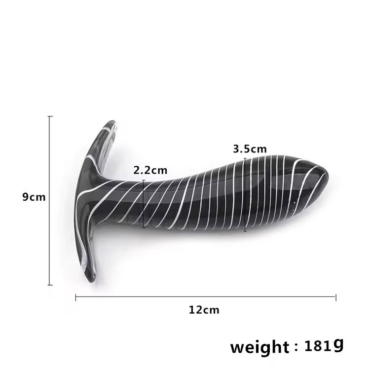 Factory Wholesale Price Couple Porn Toys Stimulation Masturbation Anal Beads Thick Crystal Glass Dildo Anal Plug Ladies Toys