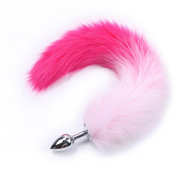 40cm Super Long Cat Dog Tail Anal Plug Adult Sex Toy Fox Anal Plug Tail For Men Women