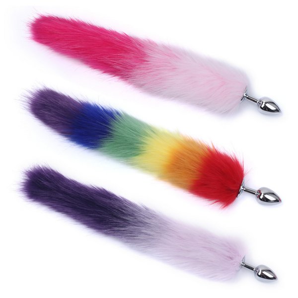 40cm Super Long Cat Dog Tail Anal Plug Adult Sex Toy Fox Anal Plug Tail For Men Women