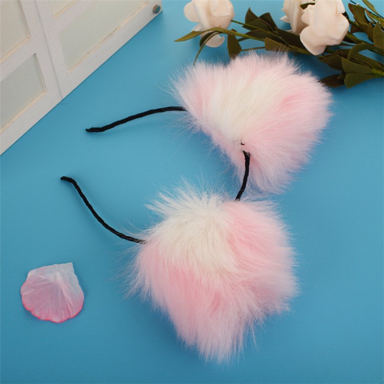 Stainless Steel Pink Fox's Tail Anal Butt Plug, Sexual Show Adult Products, BDSM Special Butt Plug Anal Stimulator for Women