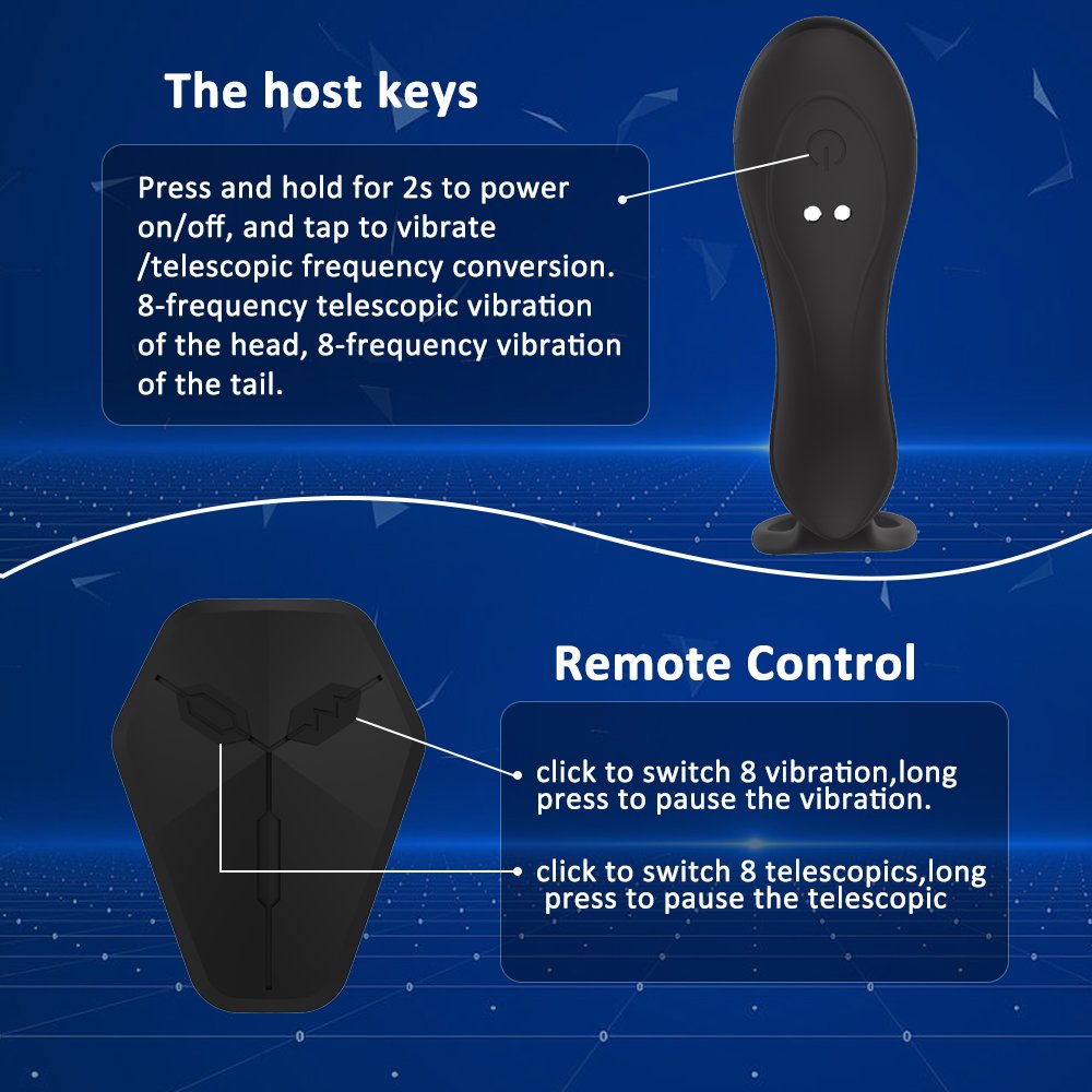 Remote controlled swing anal vibrator prostate massager thrust anal plug dildo adult male and female sex toy
