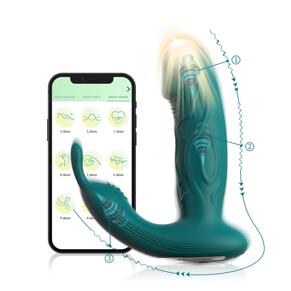 2024 New Wearable Remote Control Rabbit Vibrator G Spot Anal Dildo Vibrators Sex Toys For Women Couples