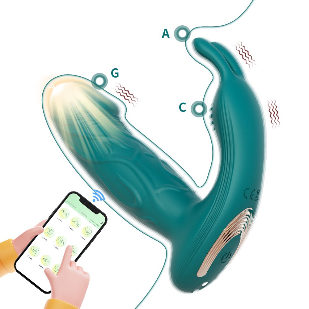 2024 New Wearable Remote Control Rabbit Vibrator G Spot Anal Dildo Vibrators Sex Toys For Women Couples