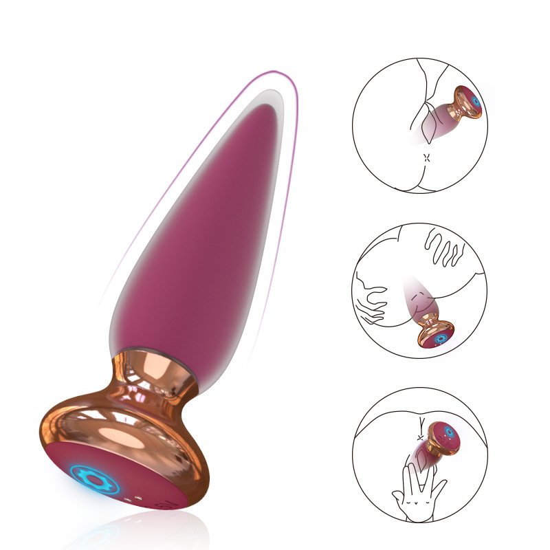 Remote Control Anal Butt Plug Vibrator Prostate Massage Sex Toys For Men