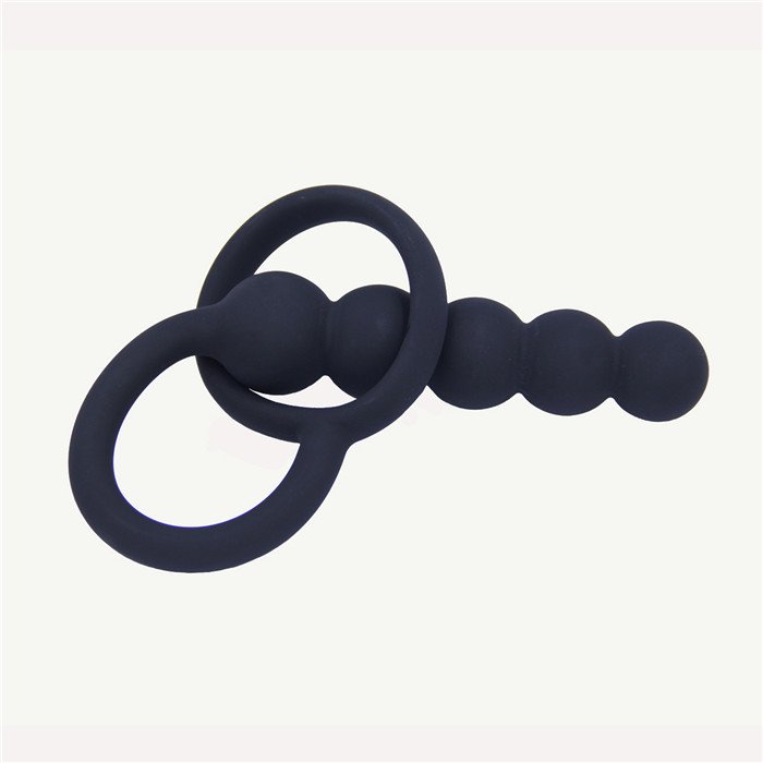 Hotselling anal sex toy silicone anal butt plug prostate massager with cock ring for male