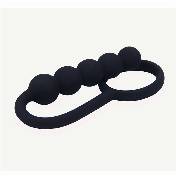Hotselling anal sex toy silicone anal butt plug prostate massager with cock ring for male