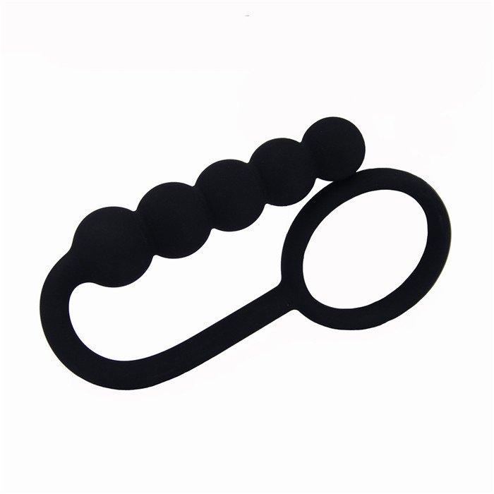 Hotselling anal sex toy silicone anal butt plug prostate massager with cock ring for male