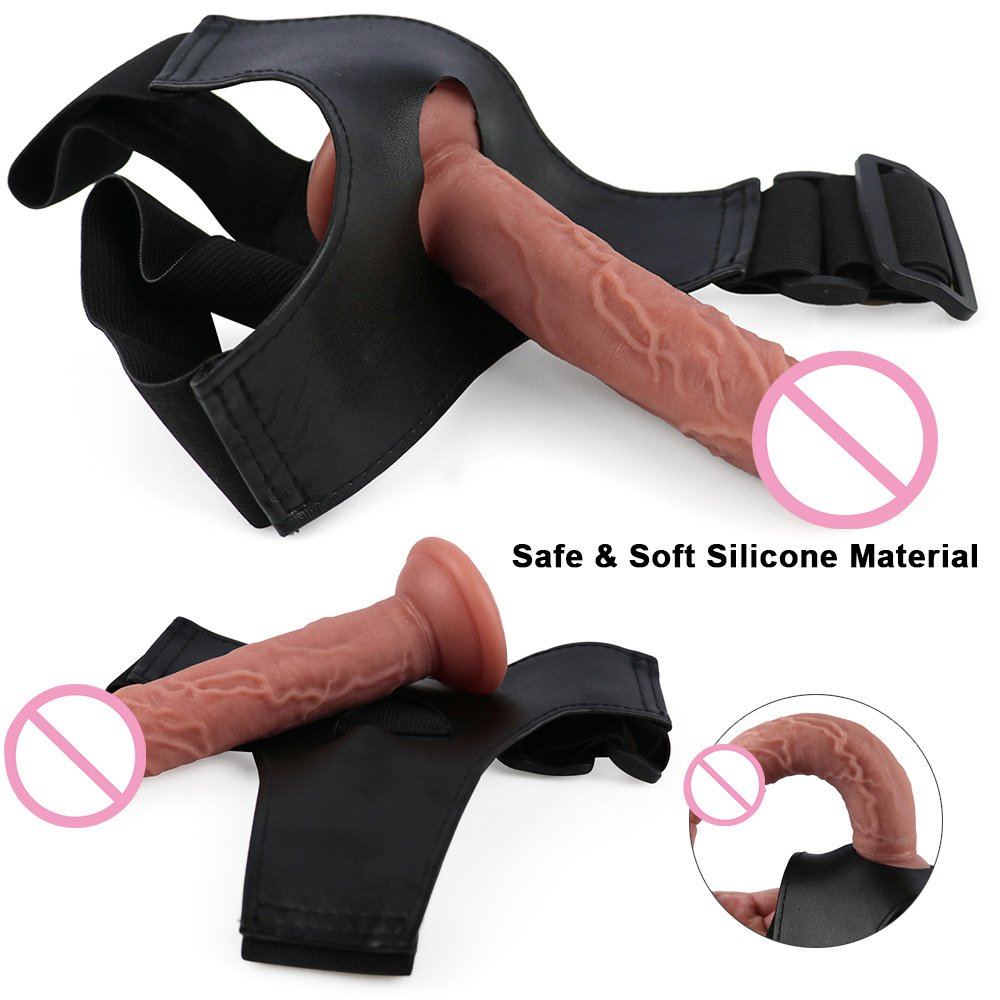 Dildo Strap G-spot Anal Butt Plug Belt Wearable Panties Adult Lesbian Masturbation Sex Toy On Realistic Penis with Suction Cup