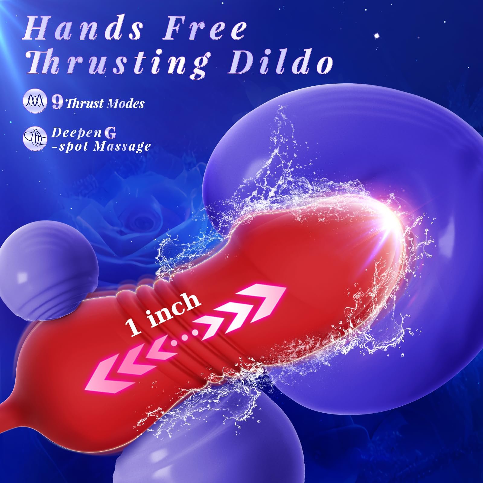 Aizhilian Sex toy factory manufacturing of 3 in 1 Rose-style sucking and stretchable toe vibrator for women