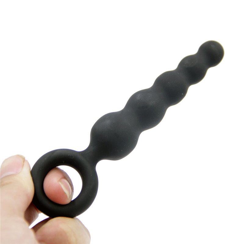 G-spot Stimulation Silicone Pull Beads Power Sucker Anal Plug Anal Sex Toys For Men Gay Woman Butt Plug Dildo