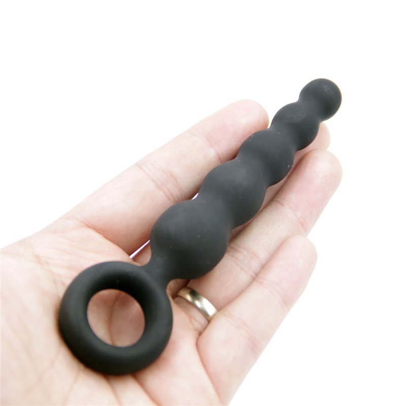 G-spot Stimulation Silicone Pull Beads Power Sucker Anal Plug Anal Sex Toys For Men Gay Woman Butt Plug Dildo