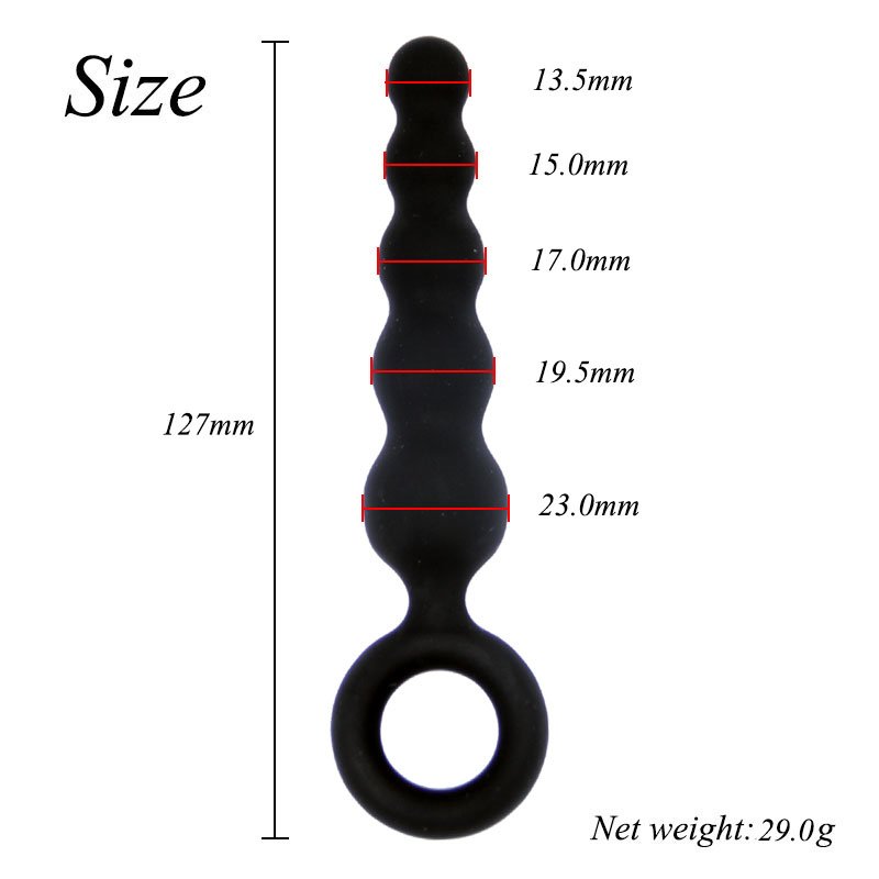 G-spot Stimulation Silicone Pull Beads Power Sucker Anal Plug Anal Sex Toys For Men Gay Woman Butt Plug Dildo