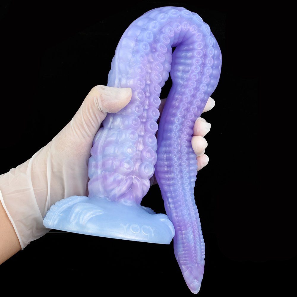 S M L XL Soft Tentacle Dildo Color Silicone Realistic Octopus Penis Adult Fantasy Anal Plug Holder Masturbation Massage