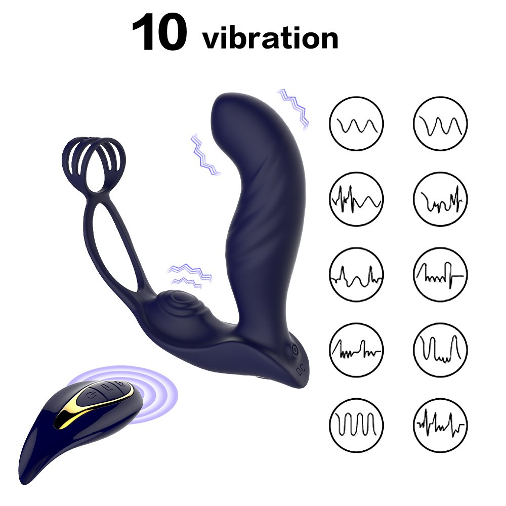 Sex Toy Anal Vibrator Butt Plug Sexy Toy For Men Ass 18 Adult Male Gay Silicone Lock Ring Vibrator Man Prostate Massager