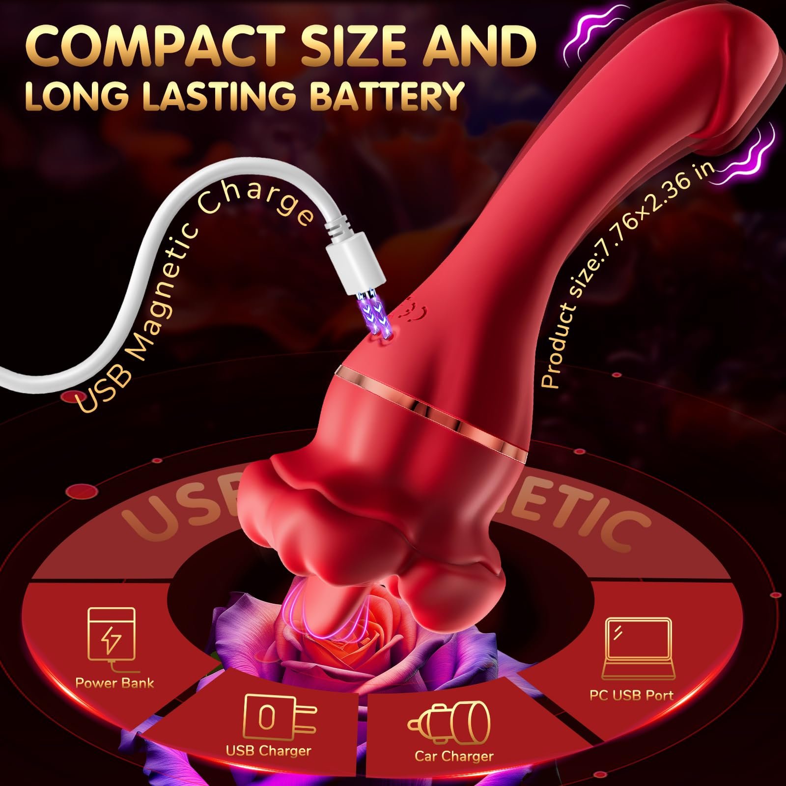 AIZHILAN Adult sex toy wholesale shop of The new red lip and tongue licker for women stimulates the breasts and clitoris