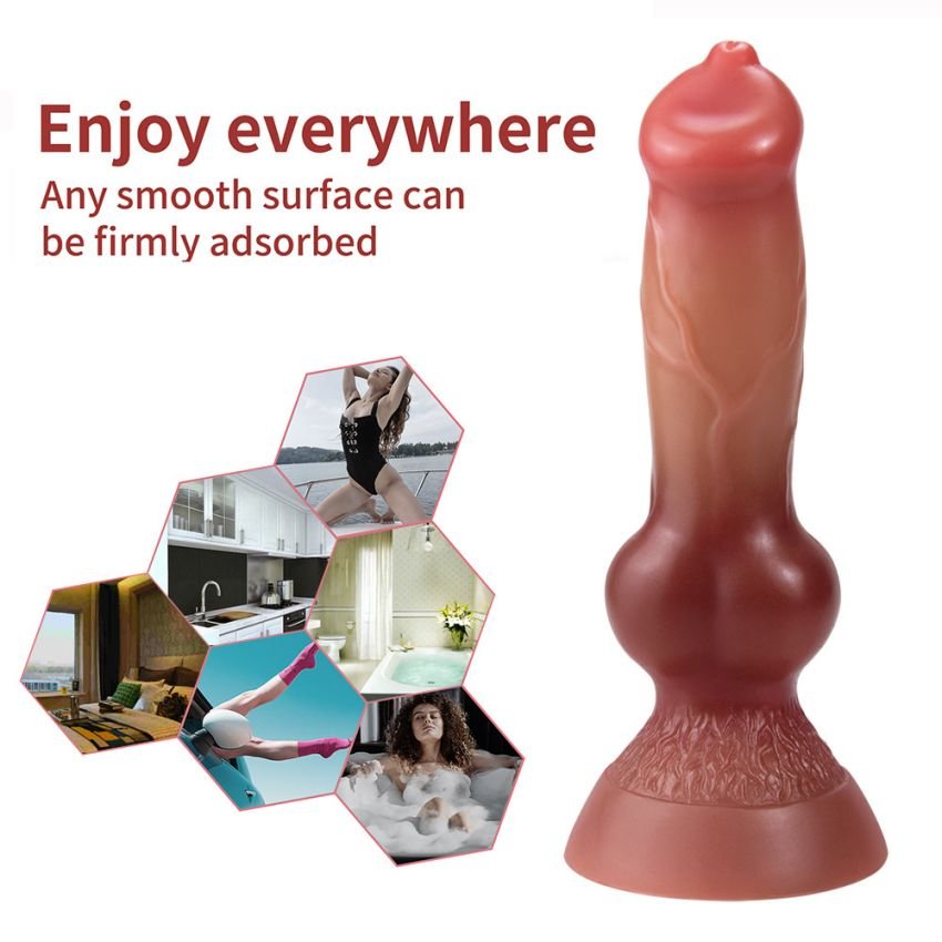 Realistic Huge Dog Dildo Anal Plug With Suction Cup Silicone Big Butt Plug Prostate Massager Adult Sex Toys for Women
