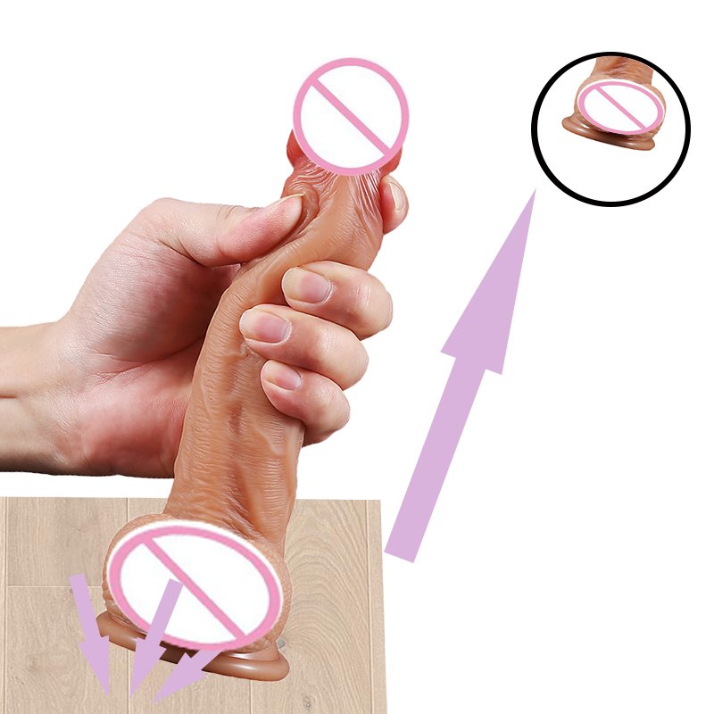 Wholesale Thick Penis Dildo Sex Toys for Women Silicone Skin Adult Sex Toys Vaginal or Anal Strap-On Harness