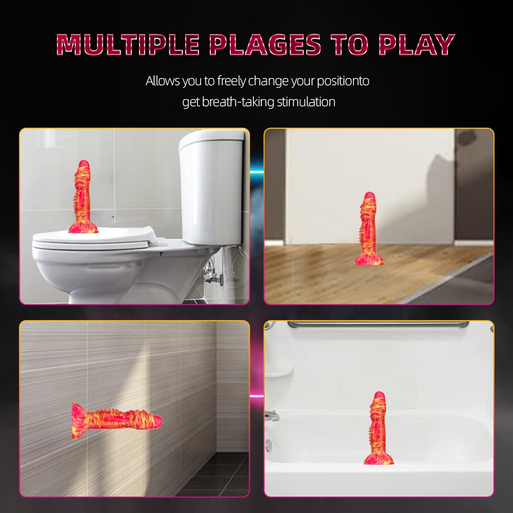 Flexible Large Dildo Realistic Pleasure Silicone Sex Toy for Men and Women Adult Sex Toy