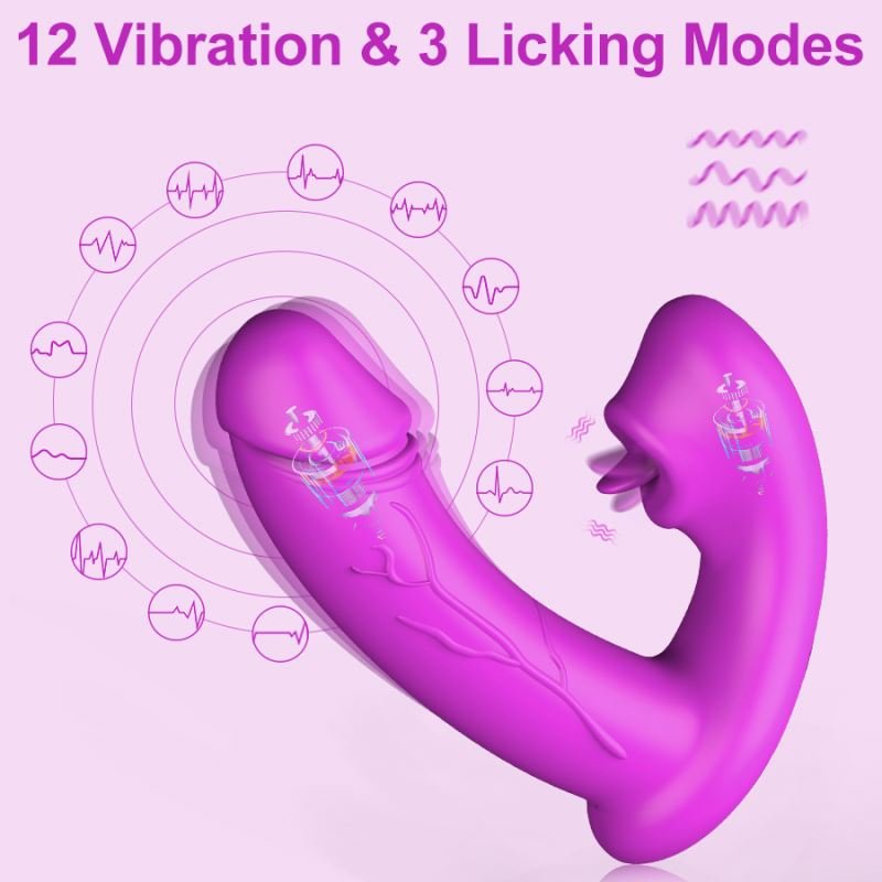 Realistic Dildo Wearable Dildo Vibrator For Woman Vagina Massage G Spot Stimulator Adult Sex Toys Licking Vibrator