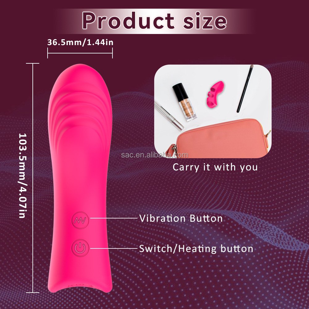 SacKnove Lady Flirt Massage Silicone Finger Sleeve 10 Frequency Stimulator G Spot Finger Sex Toy Vibrator For Woman Couples