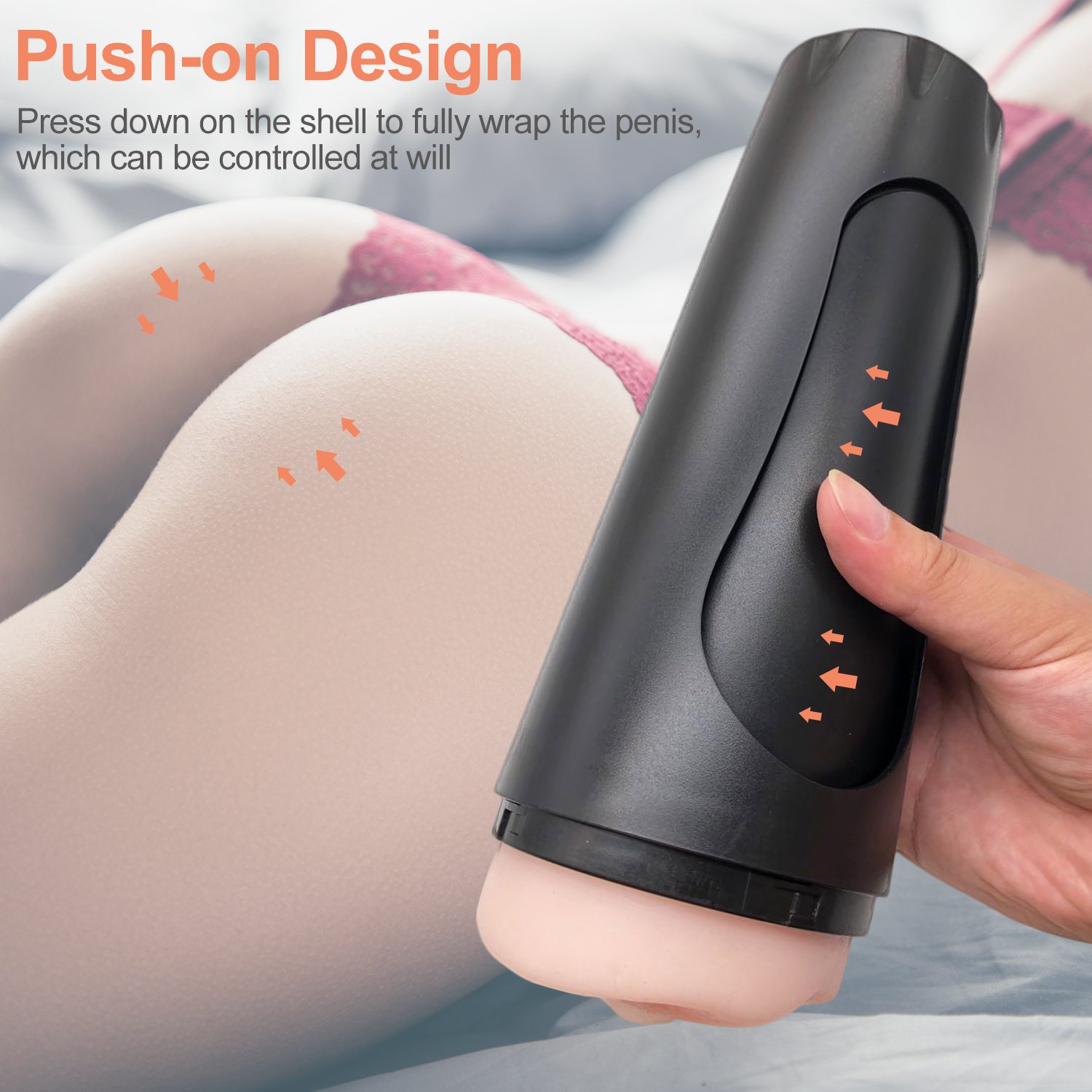 2021 New Patent Adult Sex Toys for man Pennis Vibrator massager Manual Press Suction Soft Tight Hot Girl Pussy Male Masturbator