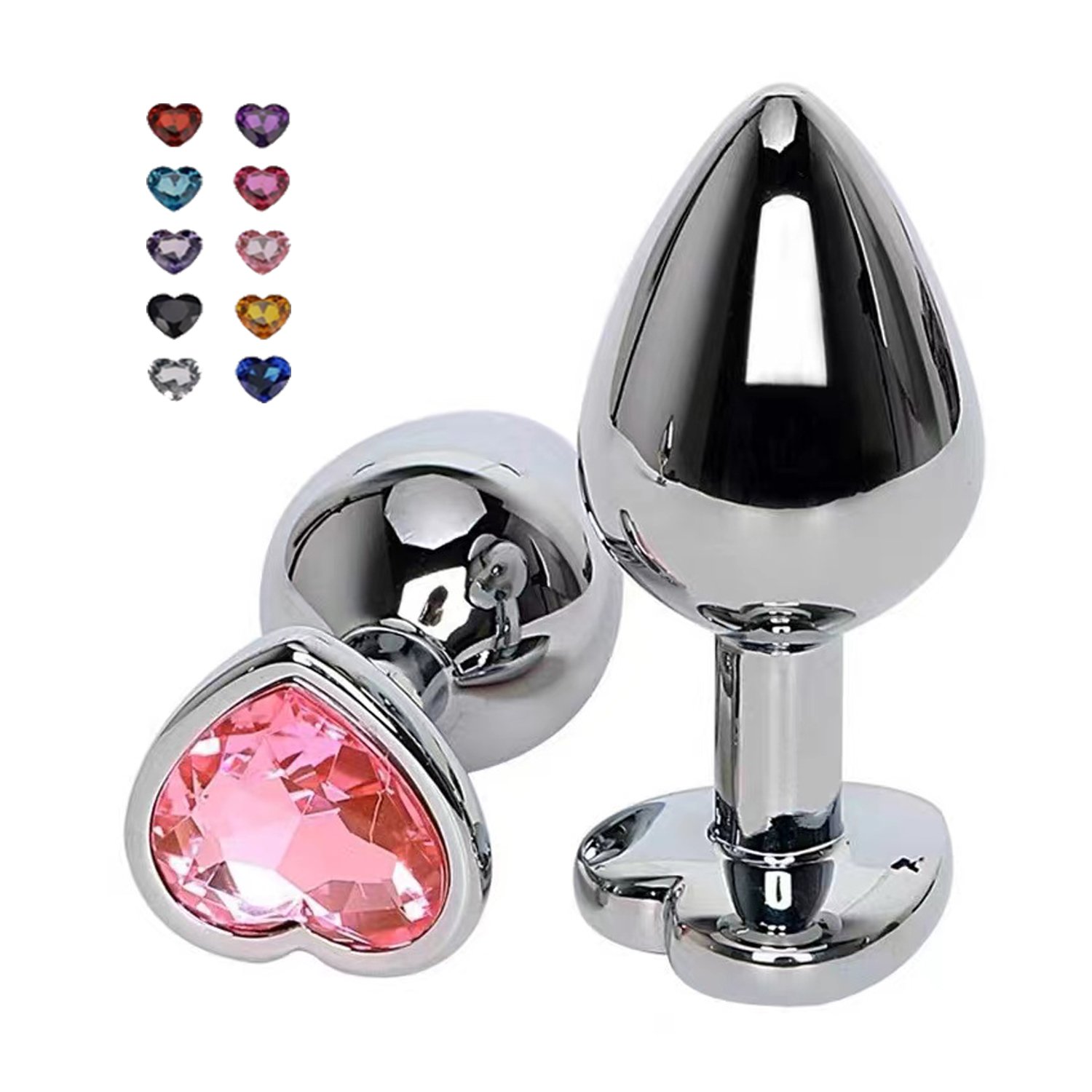 HMJ 3Pcs/Set S M L Metal Anal Plug Stainless Sexy Toy Crystal Jewelry Women Adult Sex Toy Butt Jewel Anal Plug For Men