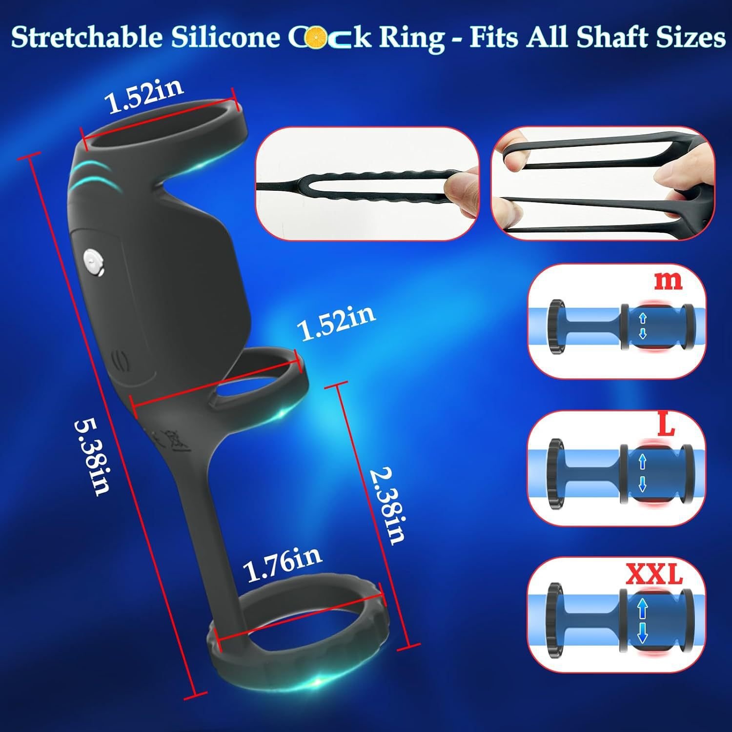 Prostate Massager Anal Plug Vibrator Sperm Lock Ring Delay Ejaculation Trainer Penis Ring for Men