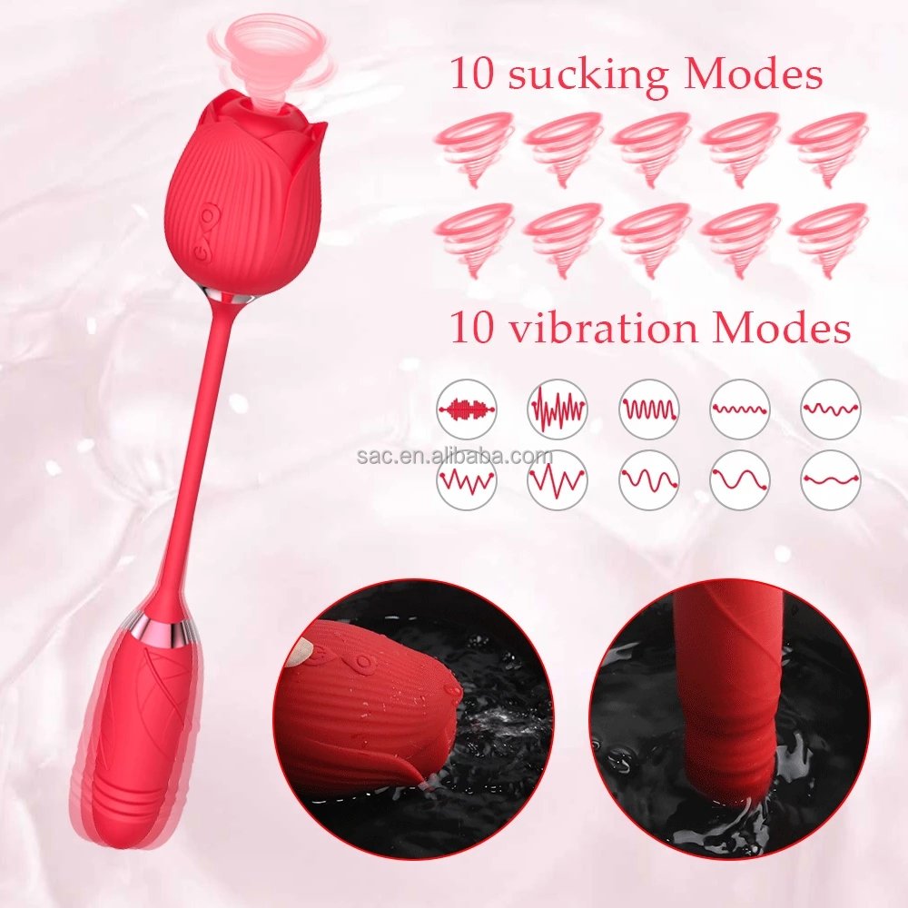 Multi Couples Sexy Clit Sucker Licking Tongue Telescopic Dildo Shaped Sucking Rose Toy For Women Adult Sex Vibrator