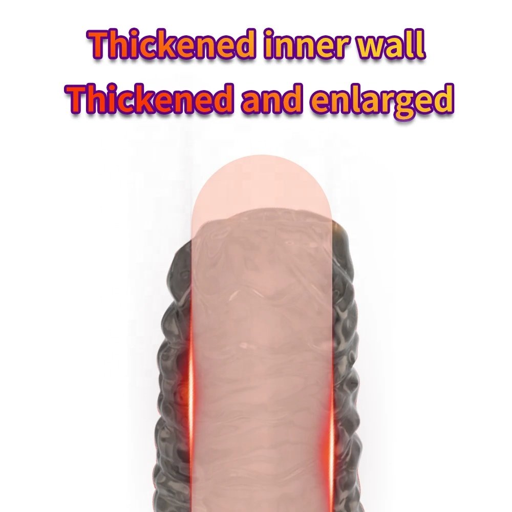 Penis Rings For Men Delay Ejaculation Condom Penis Sleeve Extension Extend Dildo Adult Anal Plug Sex Toys No Vibrator For Women
