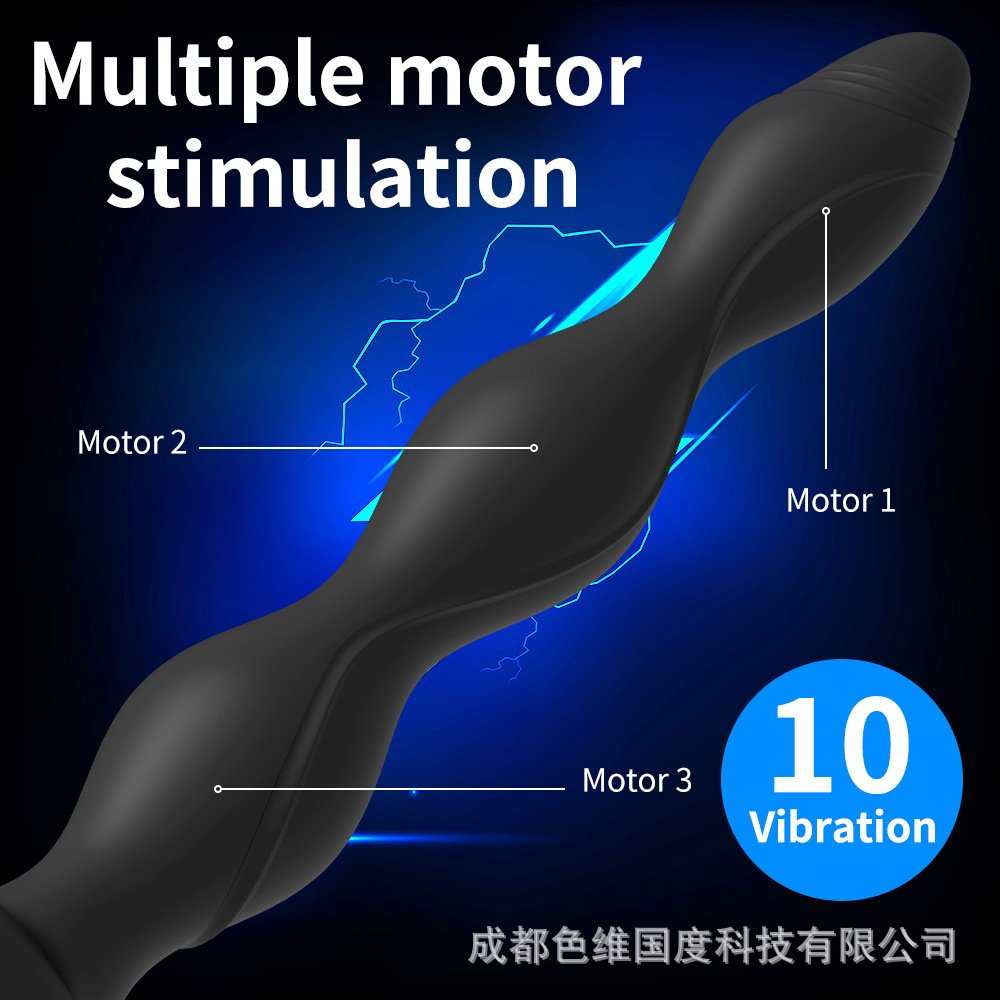25 Models 10 Vibration Modes Erotic Prostate Massager Silicone Long Anal Beads Butt Plug Vibrator Sex Toy Butt Plug