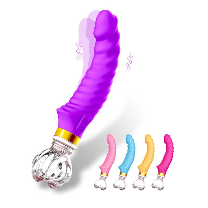 Luminous crystal pyrex clear glass grip dildos adult toy for women big crystall glass silicone dildo adults sex toys anal set