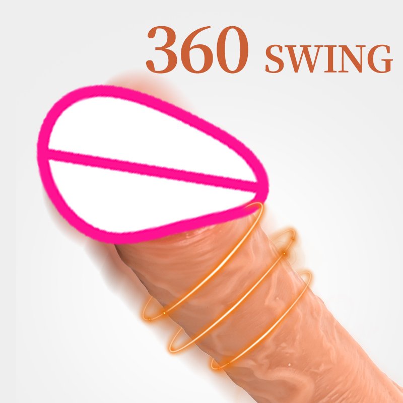 Thrusting Realistic Anal Dildos Vibrator Vibrating Heating Stimulator with Remote G-spot Clitoral Massager Sex Toys for Women