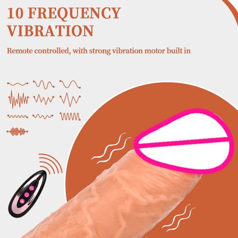 Thrusting Realistic Anal Dildos Vibrator Vibrating Heating Stimulator with Remote G-spot Clitoral Massager Sex Toys for Women