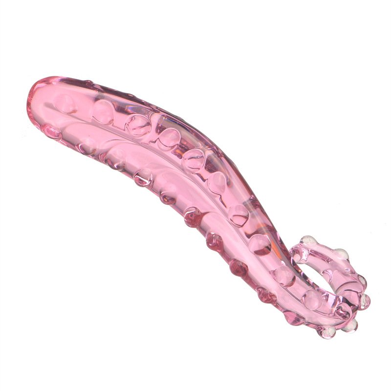 Octopus Glass Dildo Studded Glass Anal Plug