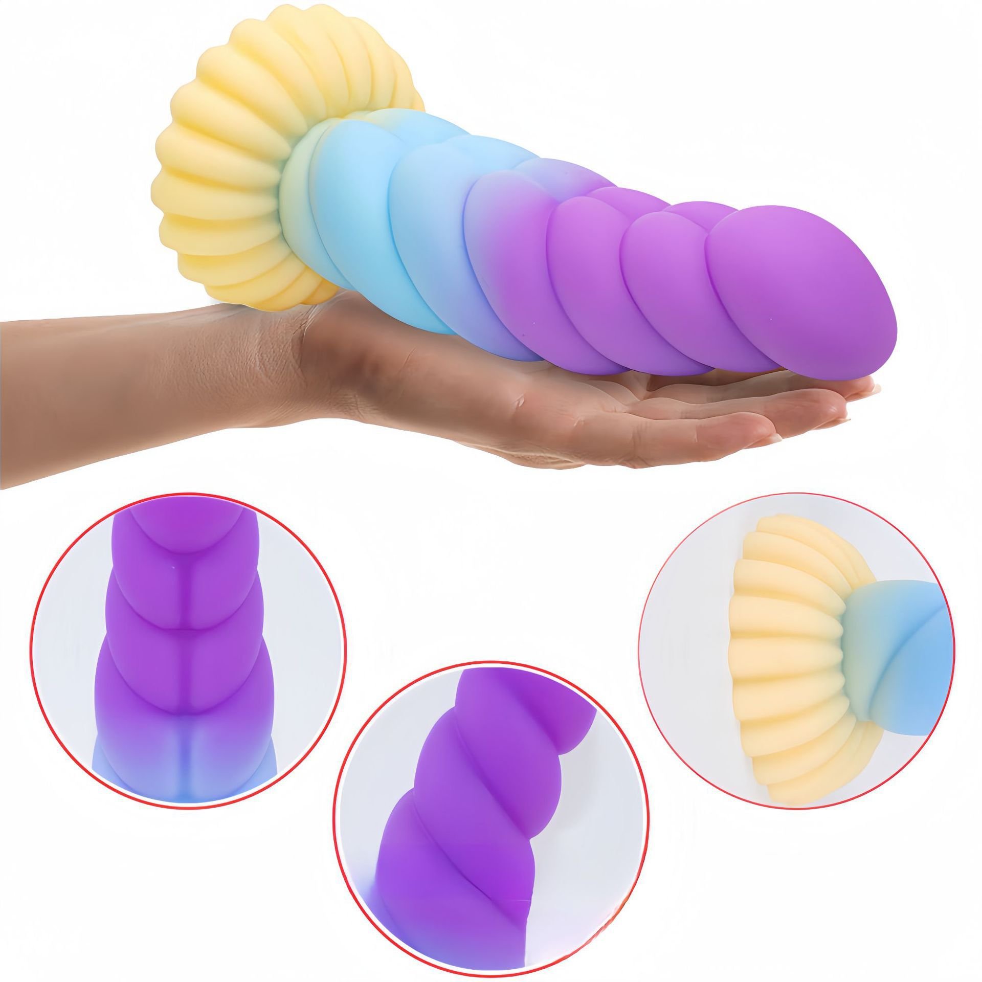Liquid Silicone Dildo Butt Plug for Male Prostate Massage & Female Anal Masturbation Backyard Sex Toy