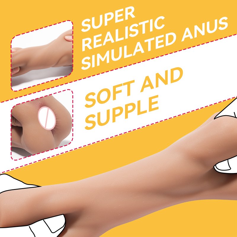 1.45lb Sexy Realistic Gay Masturbation Single Channel Anal Toy Penis Stimulation Pocket Pussy Anal Toys For Men Culo