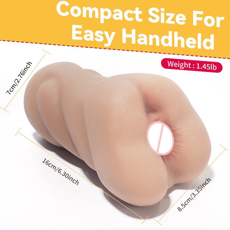 1.45lb Sexy Realistic Gay Masturbation Single Channel Anal Toy Penis Stimulation Pocket Pussy Anal Toys For Men Culo